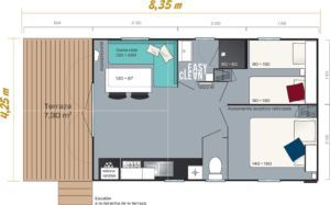 Mobil home Julieta Camping Tucan